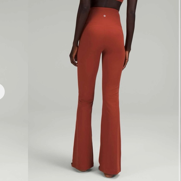 Lululemon Groove Super-High-Rise Flared Pant Nulu Cayenne Size 8 - Picture 8 of 10